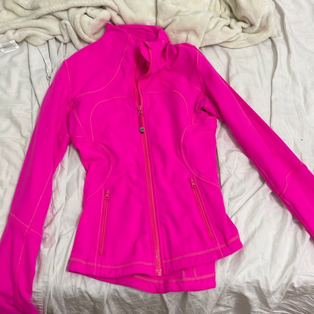 Hot pink define jacket